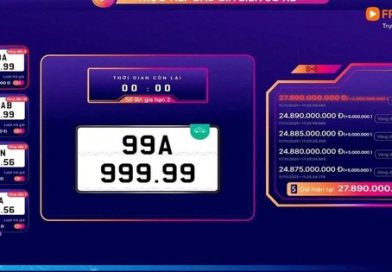 Biển ô tô ‘ngũ quý’ 99A-999.99 trúng đấu giá gần 28 tỷ