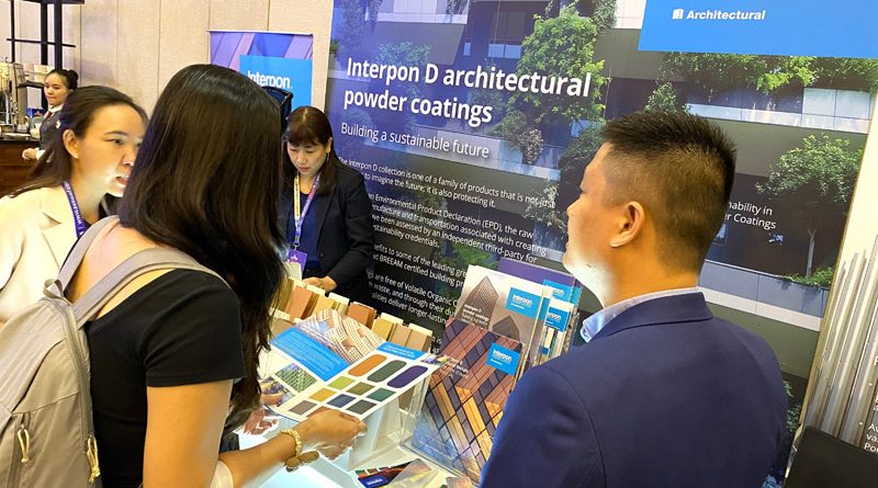 Mặt dựng bền vững với giải pháp sơn bột tĩnh điện Interpon tại ZAK World of Façades Việt Nam 2025