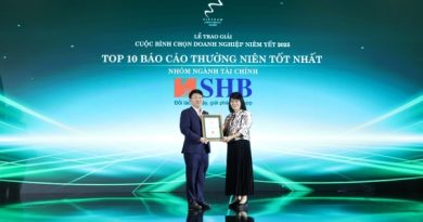 Lần thứ 5, SHB được vinh danh trong TOP 10 doanh nghiệp có Báo cáo thường niên tốt nhất