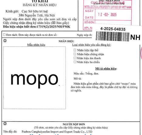 Đăng ký bảo hộ nhãn hiệu “Mopo” cho khăn giấy