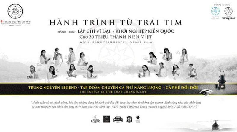 Trung Nguyên Legend tiếp tục triển khai Hành trình Từ Trái Tim – Hành trình kiến tạo khát vọng lớn cho thanh niên Việt