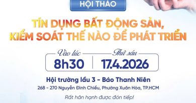 8 giờ 30 sáng nay, Báo Thanh Niên tổ chức hội thảo ‘Tín dụng BĐS, kiểm soát thế nào để phát triển’