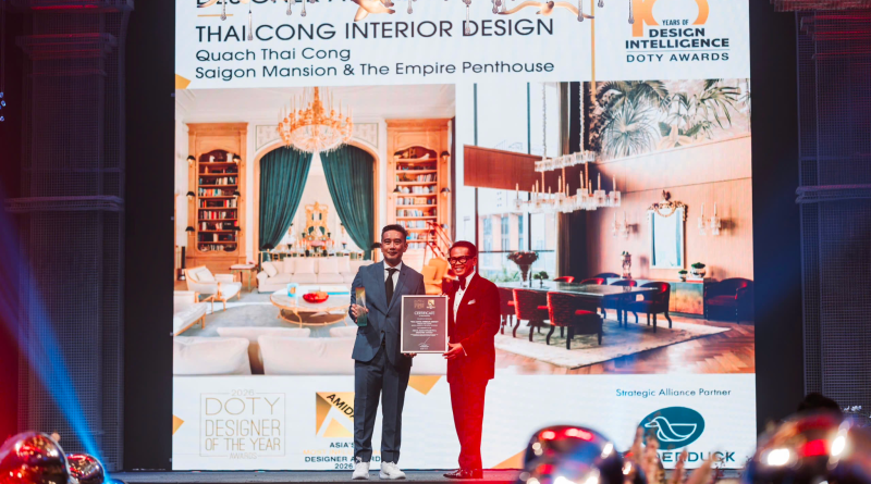 NTK Quách Thái Công chiến thắng giải thưởng Asia’s Most Influential Designer 2026 tại DOTY Awards