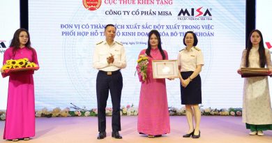 MISA vinh dự được Cục Thuế khen thưởng đột xuất trong việc phối hợp hỗ trợ HKD xoá bỏ thuế khoán