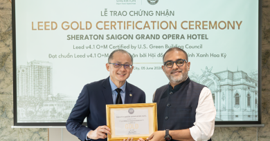 Sheraton Saigon Grand Opera Hotel đạt LEED Gold về vận hành bền vững