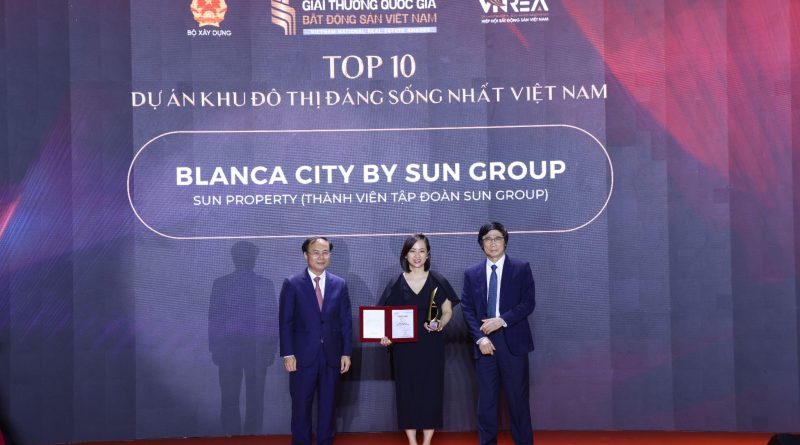 Blanca City khẳng định chất lượng với danh hiệu “dự án khu đô thị đáng sống nhất Việt Nam”